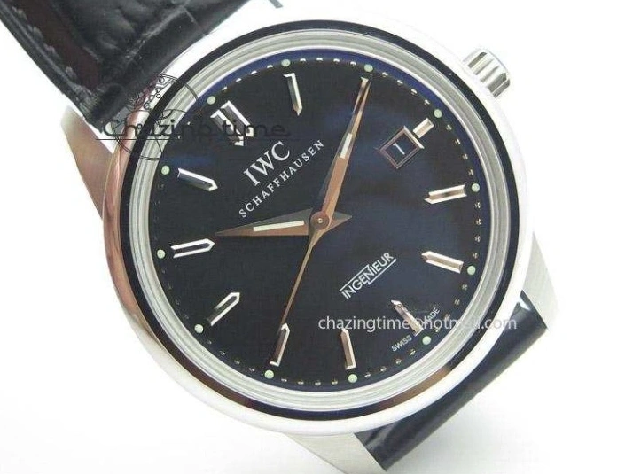 MIROTIME 0227 Ingeniuer St.Laurens SS Black Dial MK 1:1 Best Edition On Black Leather Strap  A Seasonal 7367